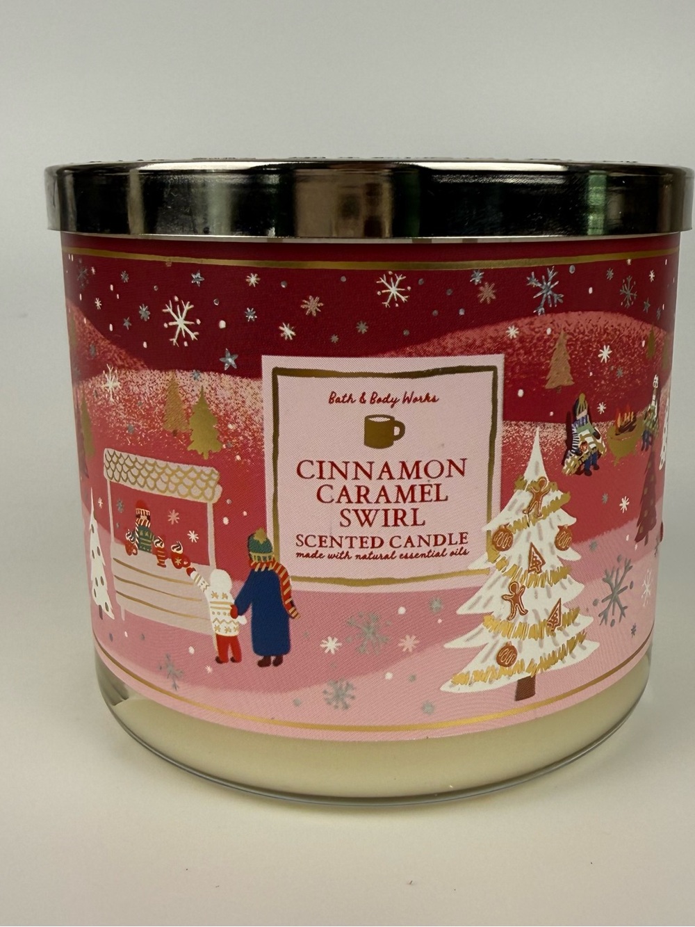 Bath & Body Works Discontinued Cinnamon Caramel Swirl Large 3 Wick Candle